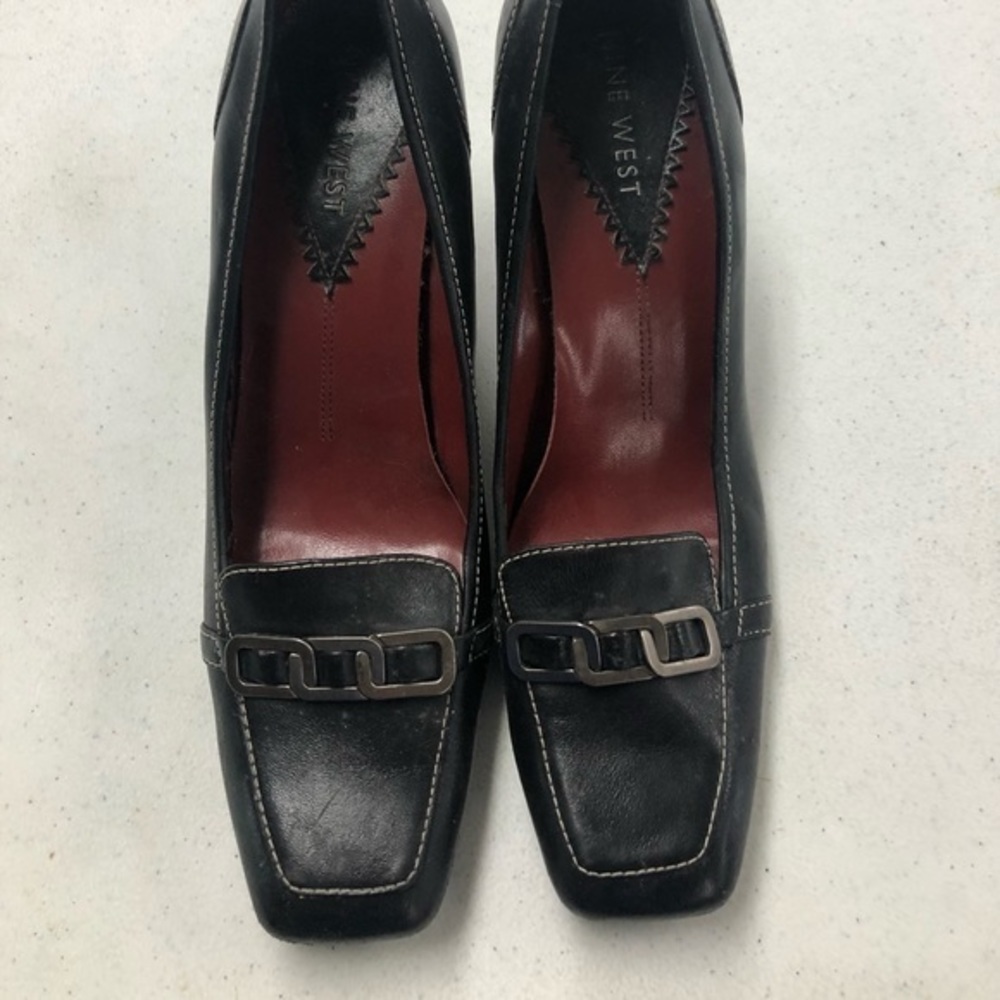 Nine West Size 7.5 Women’s Closed Toe Dark Brown High Heel Shoes